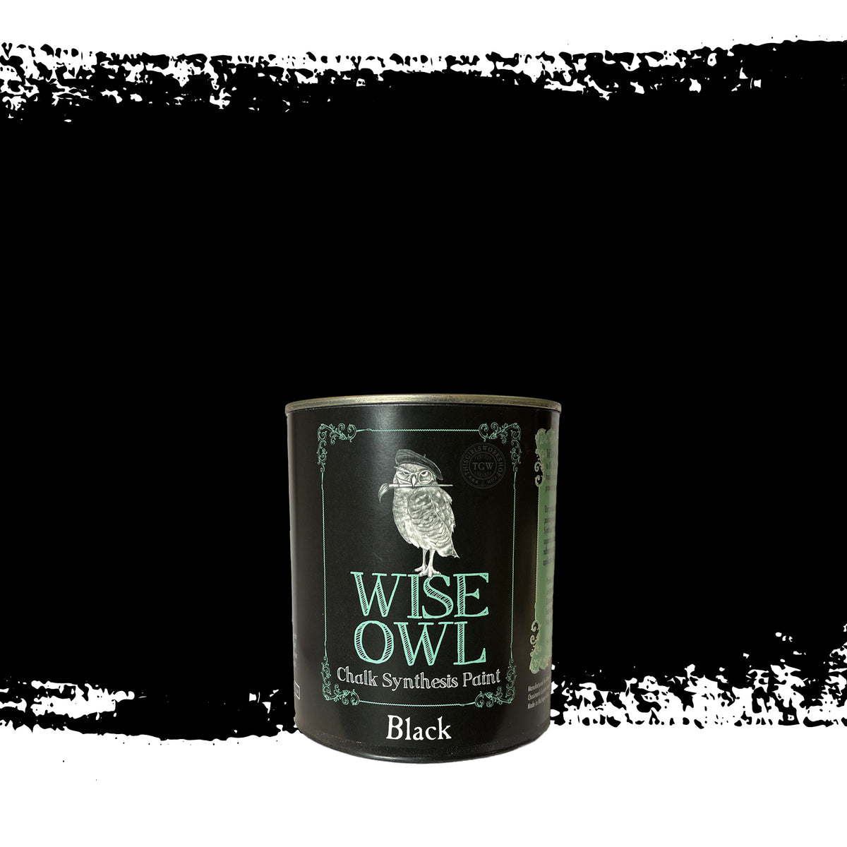 CSP Black Wise Owl Paint pints 16oz Wise Owl Synthetic Chalk Paint