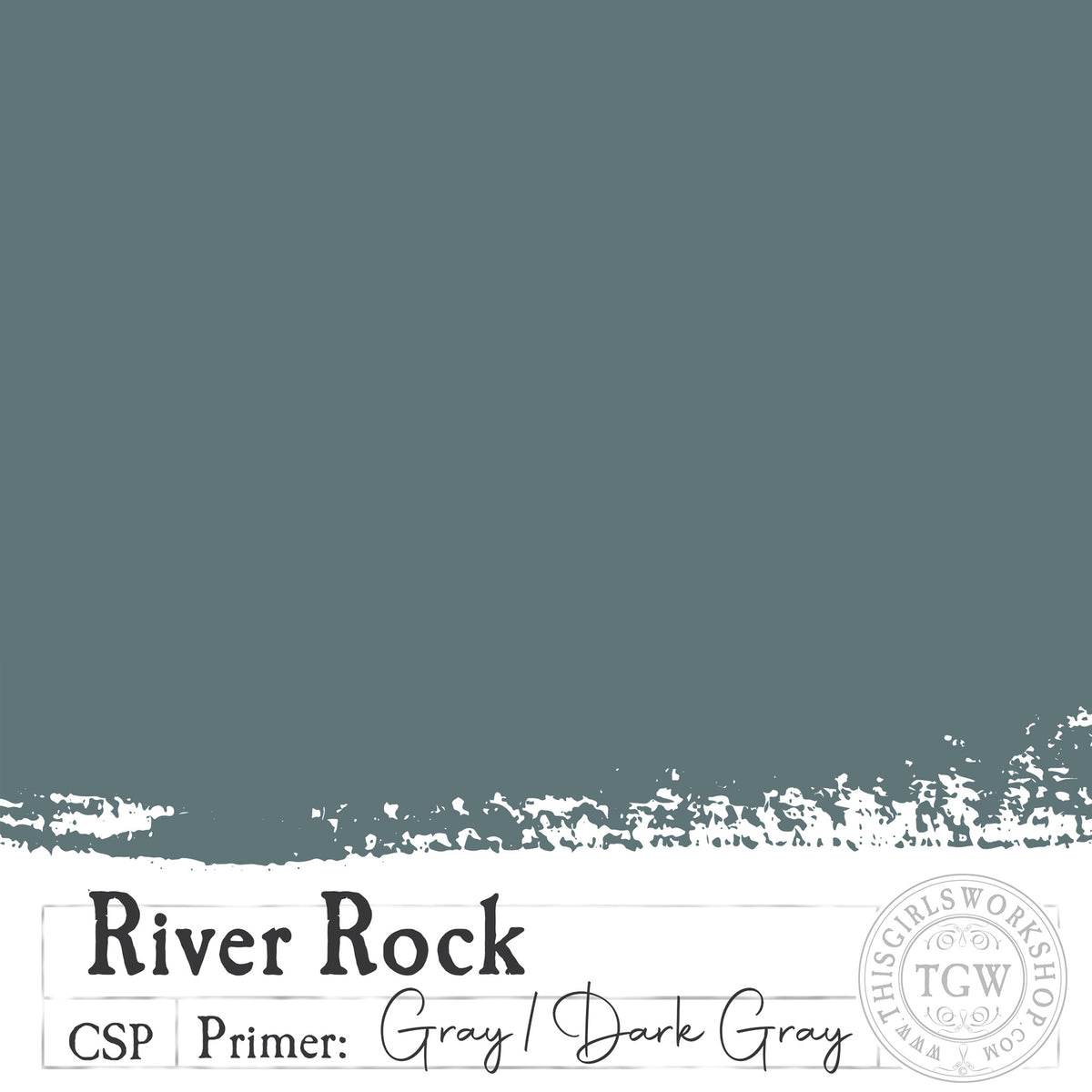 River Rock Blue Gray Chalk Furniture Paint Wise Owl Paint This
